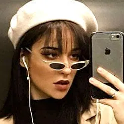 CAROLINA Frost/SD Slim Cat-Eye Sunglasses sold by Giant Vintage