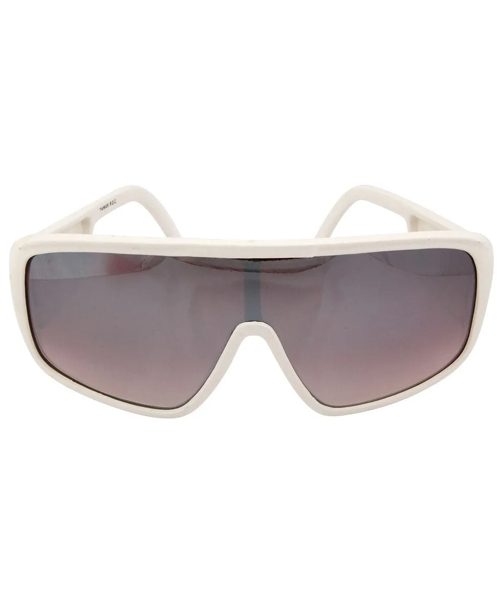 WEINER White/Mirror Indie Sunglasses sold by Giant Vintage product image thumbnail 2