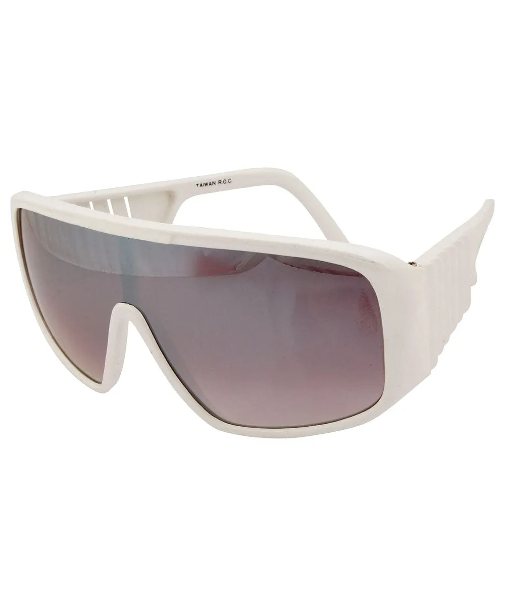 WEINER White/Mirror Indie Sunglasses sold by Giant Vintage