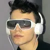 WEINER White/Mirror Indie Sunglasses sold by Giant Vintage