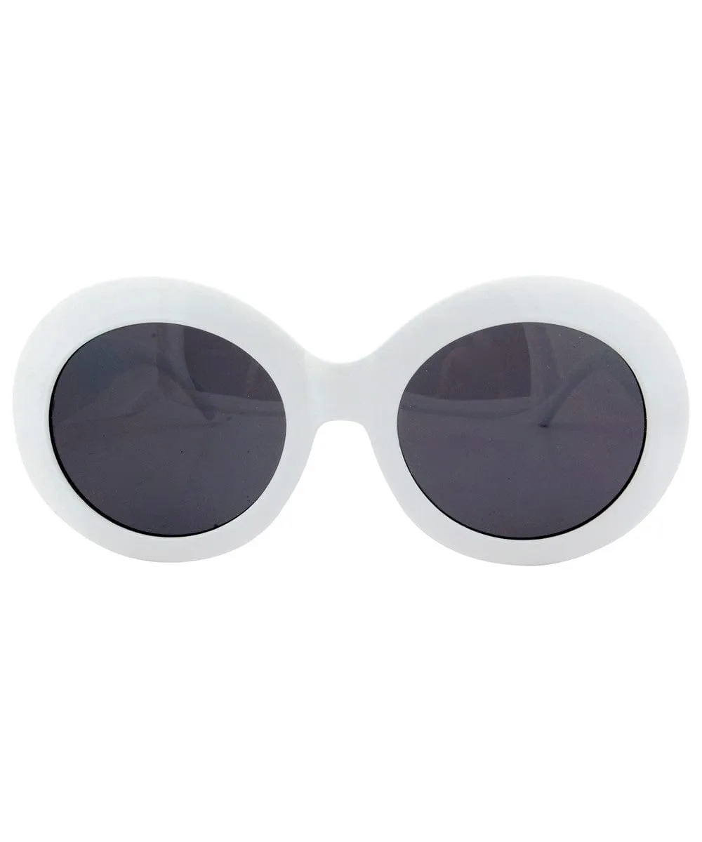 BUGGLES White Oversized Sunglasses sold by Giant Vintage