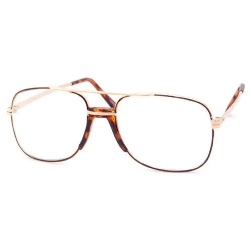 DASH Gold/Tortoise Clear Glasses sold by Giant Vintage