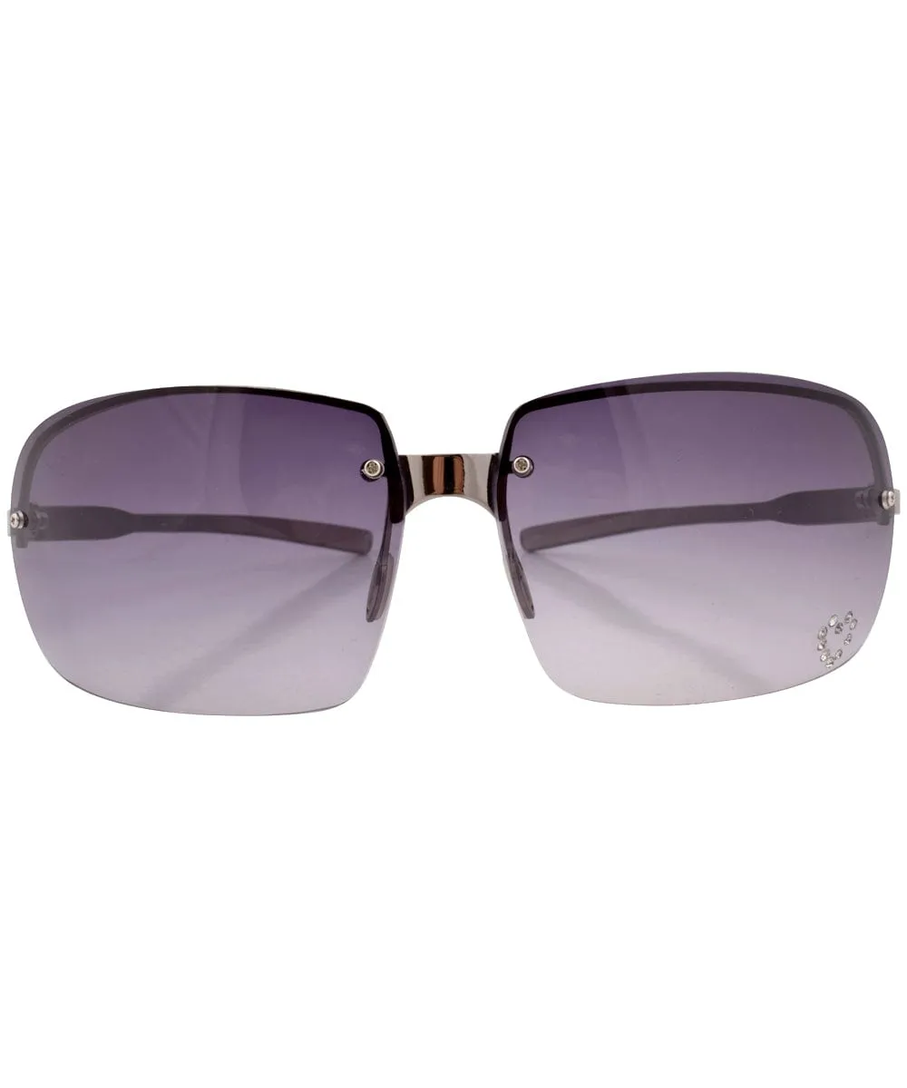 MERCY Smoke Rimless Sunglasses sold by Giant Vintage product image thumbnail 3