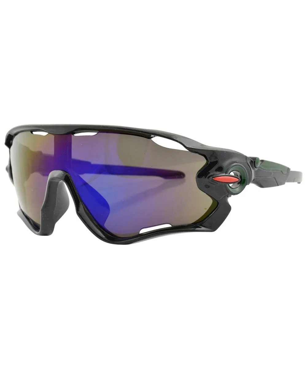 POWDERED Black Sports Sunglasses sold by Giant Vintage product image thumbnail 3