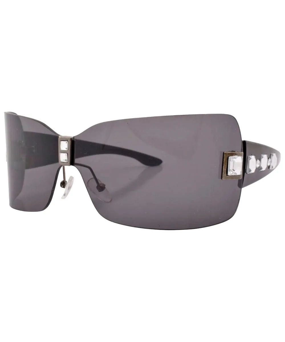 BANDOLITO Smoke/Black Rimless Sunglasses sold by Giant Vintage product image thumbnail 2