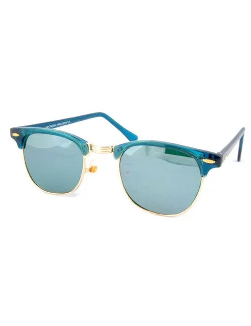 SOHO Green Rainbow Browline Sunglasses sold by Giant Vintage product image thumbnail 2