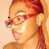 EXOTIC Clear Rectangular 90s/Y2K Vintage Frame | Premium sold by Giant Vintage