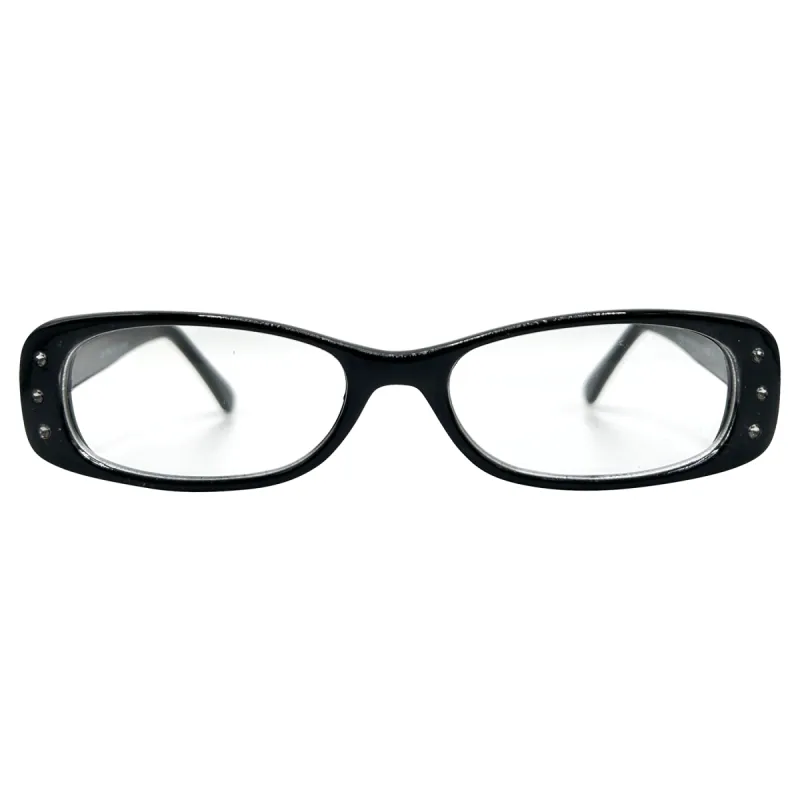 SATELLITE Small Clear Rectangular 90s Glasses sold by Giant Vintage
