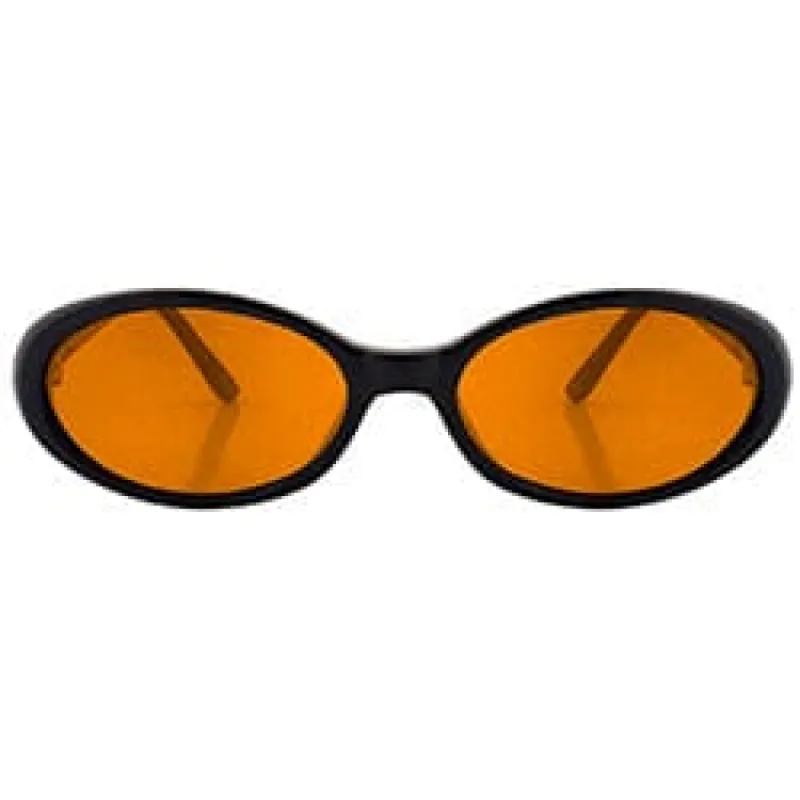 FUNKED Black/Orange Oval Sunglasses sold by Giant Vintage