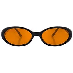 FUNKED Black/Orange Oval Sunglasses sold by Giant Vintage