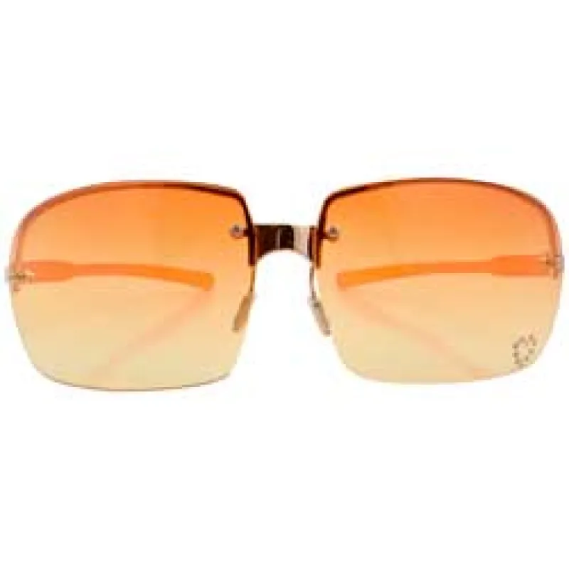 MERCY Orange Rimless Sunglasses sold by Giant Vintage