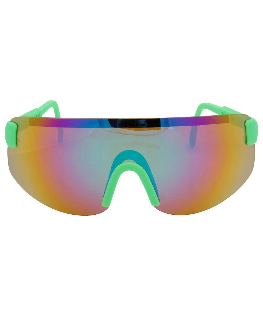 FRESH Green Shield Sunglasses sold by Giant Vintage product image thumbnail 3