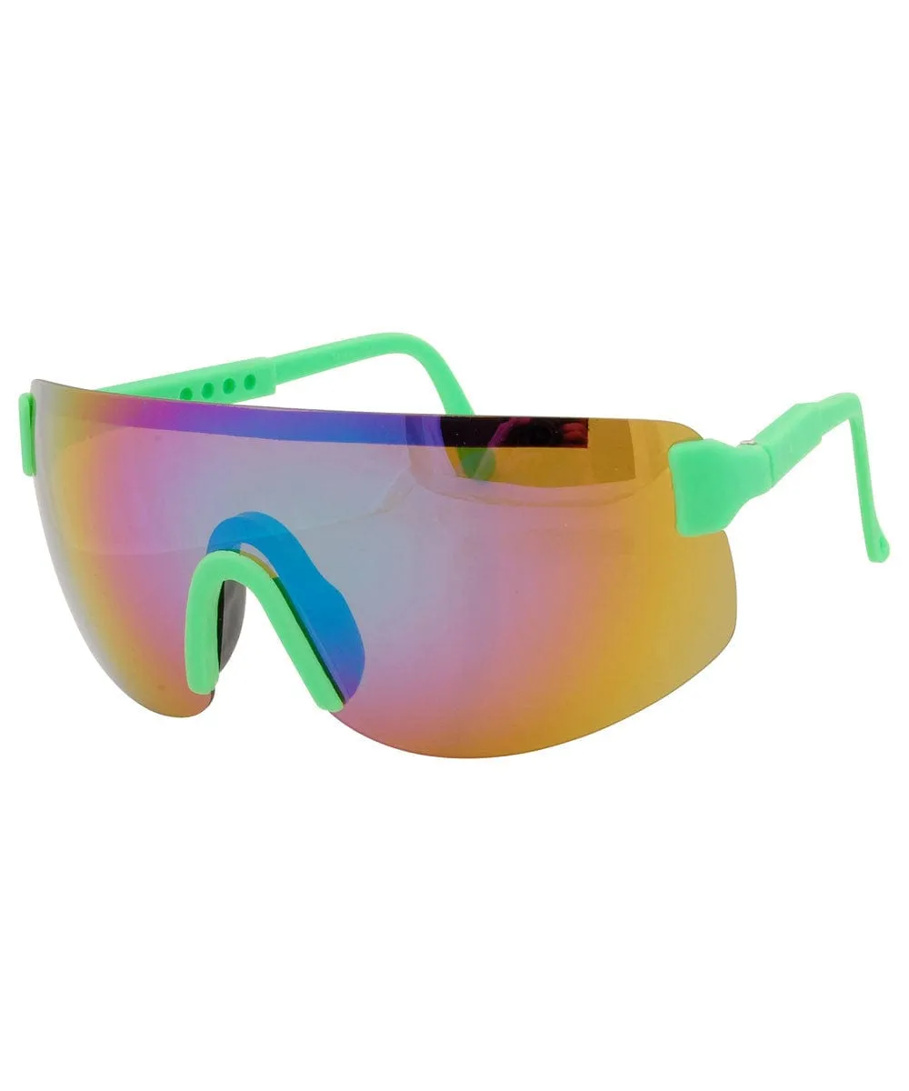 FRESH Green Shield Sunglasses sold by Giant Vintage product image thumbnail 2