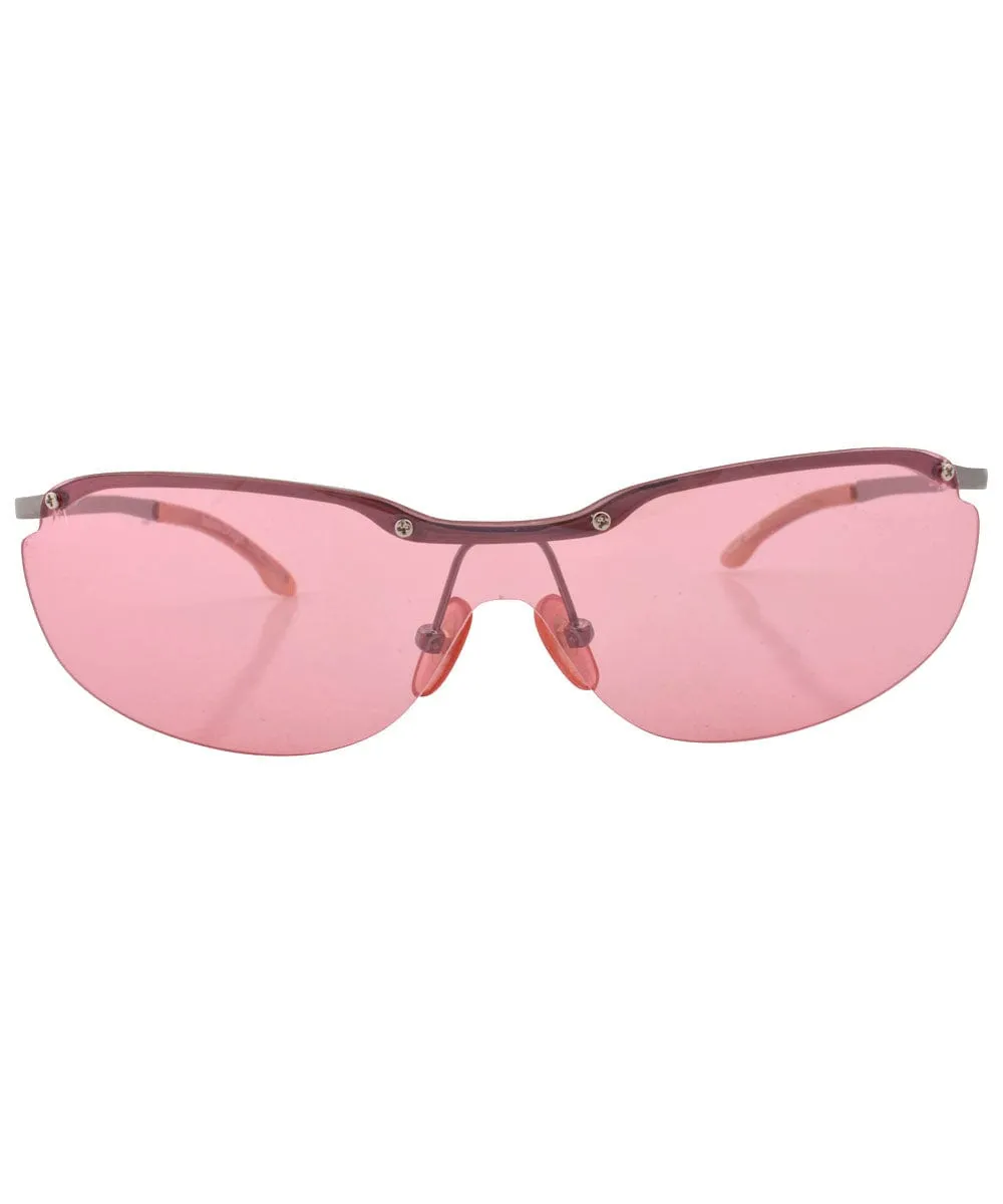 OXYGEN Pink Rimless Sunglasses sold by Giant Vintage product image thumbnail 3