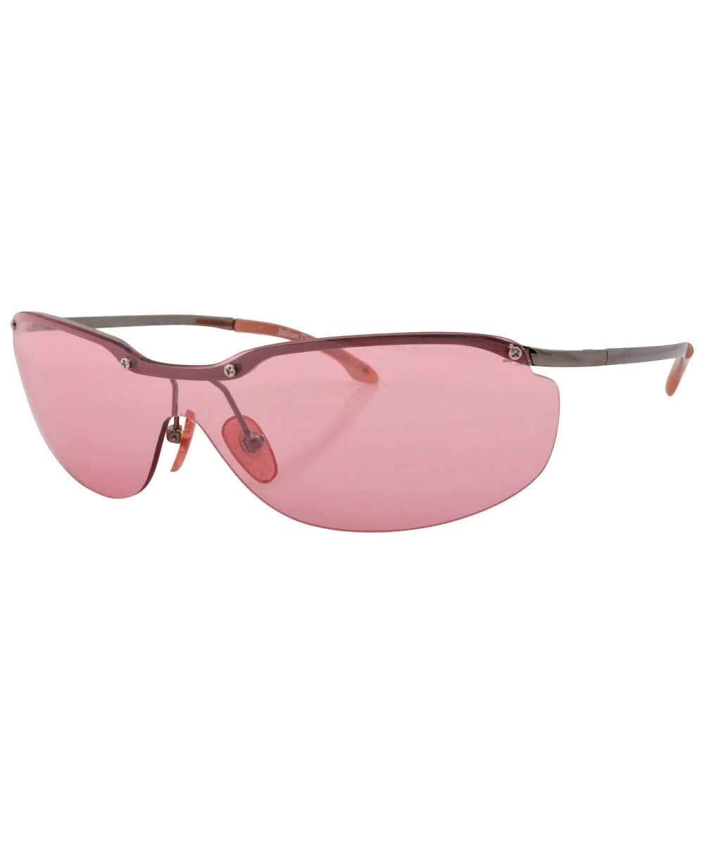 OXYGEN Pink Rimless Sunglasses sold by Giant Vintage product image thumbnail 2