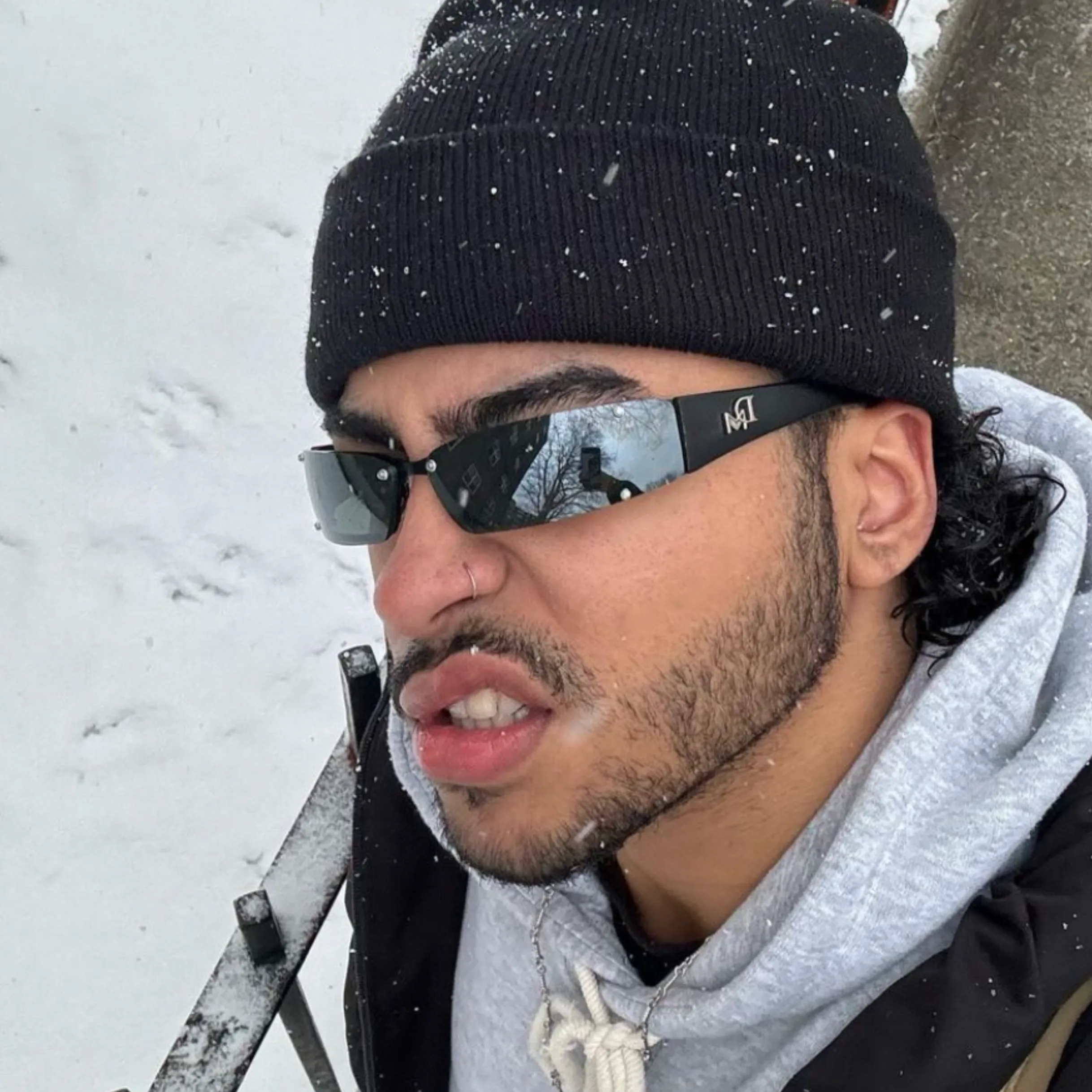 DOMINANT Rectangular 90s Sunglasses sold by Giant Vintage product image thumbnail 2