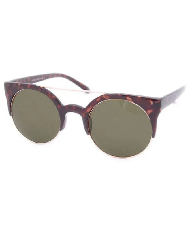 SWEETIE Demi/Green Cat-Eye Sunglasses sold by Giant Vintage