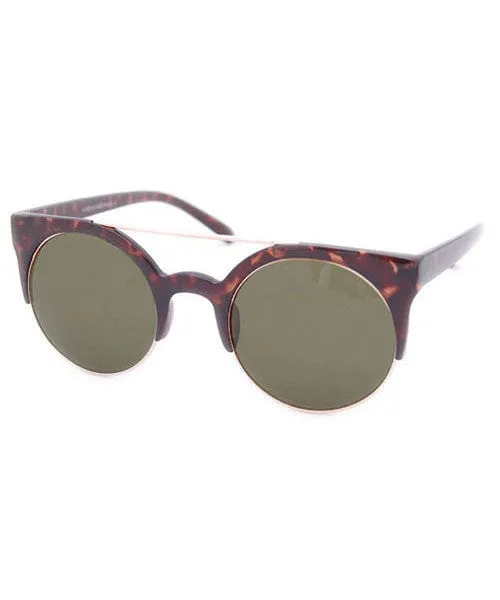 SWEETIE Demi/Green Cat-Eye Sunglasses sold by Giant Vintage
