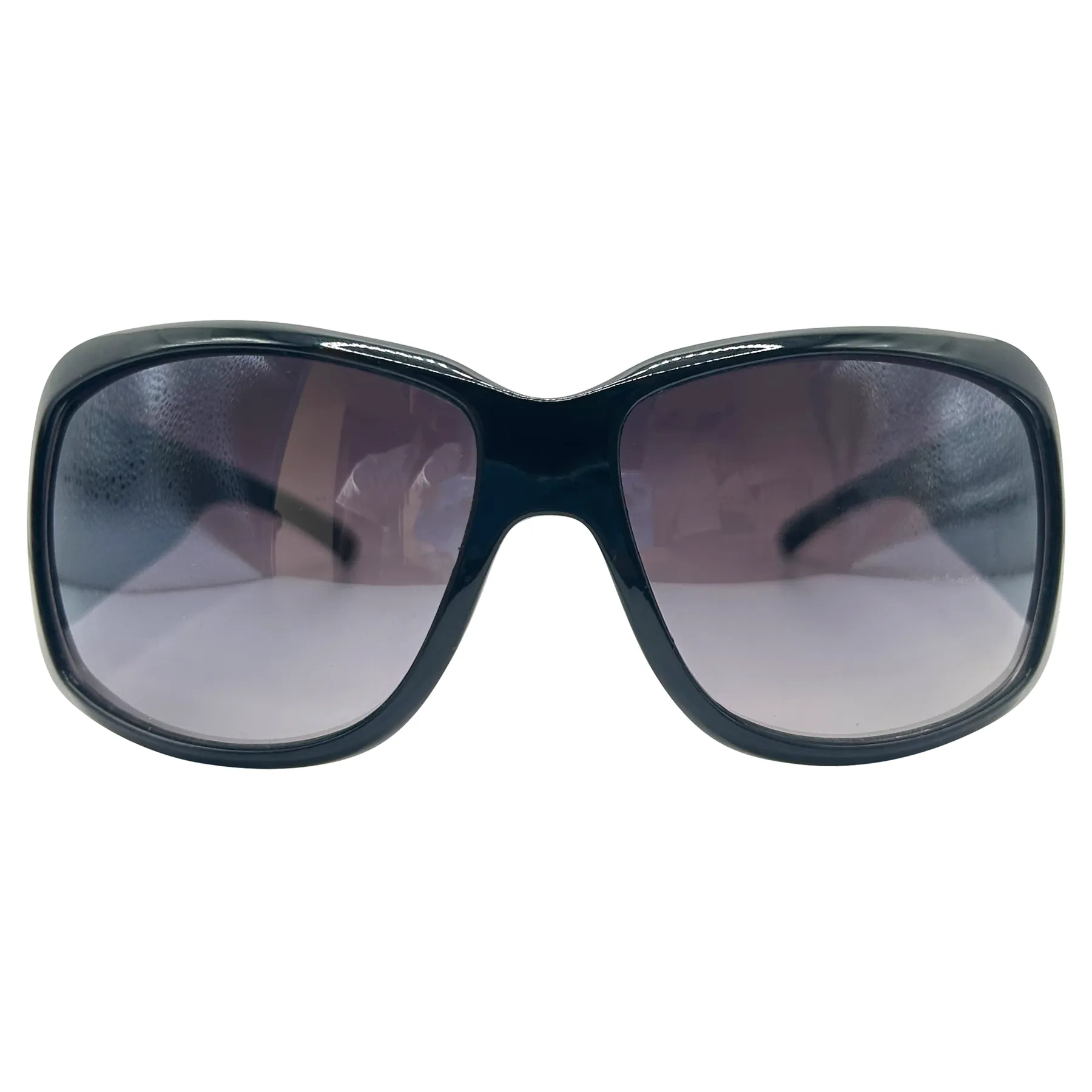 FORGIVE ME Bedazzled Tattoo Shield Y2K Sunglasses: COI Fish sold by Giant Vintage product image thumbnail 2