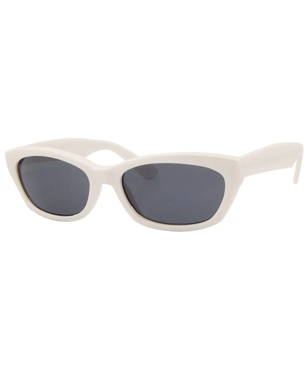 KURL White Cat-Eye Sunglasses sold by Giant Vintage product image thumbnail 2