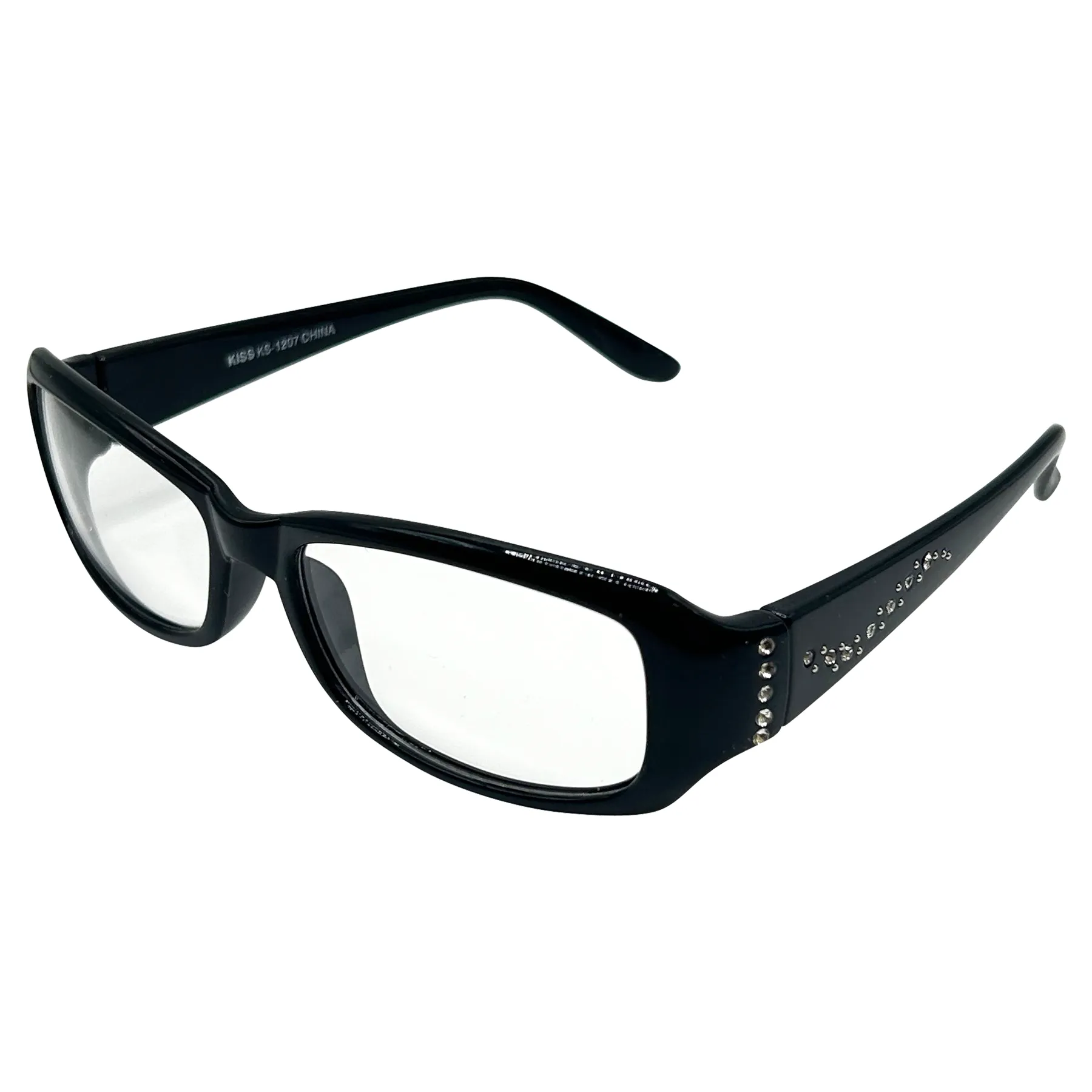 PRINCESSA Small Clear Rectangular 90s Glasses sold by Giant Vintage product image thumbnail 5