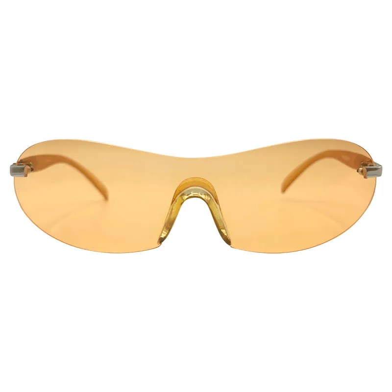 JUICED Rimless Shield Sunglasses sold by Giant Vintage