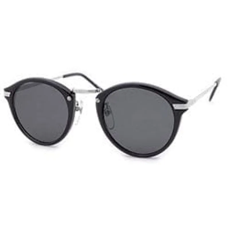 DURHAM Black/Silver Classic Sunglasses sold by Giant Vintage