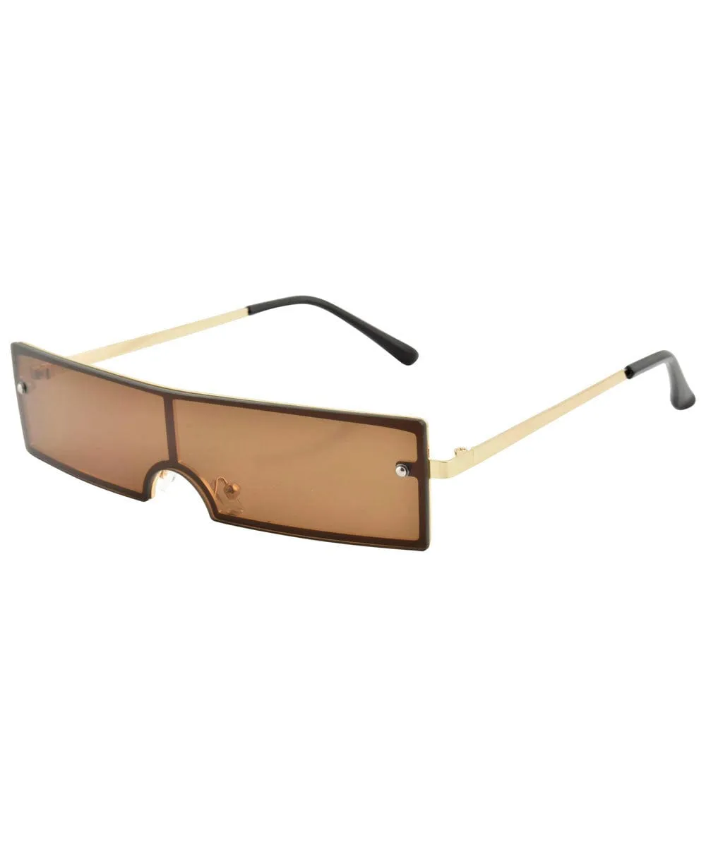 CHOW MEIN Brown Fashion-Forward Sunglasses sold by Giant Vintage product image thumbnail 3