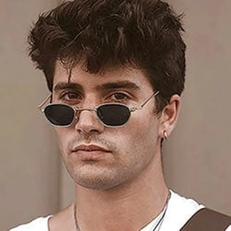 STAMPS Silver Round Sunglasses sold by Giant Vintage