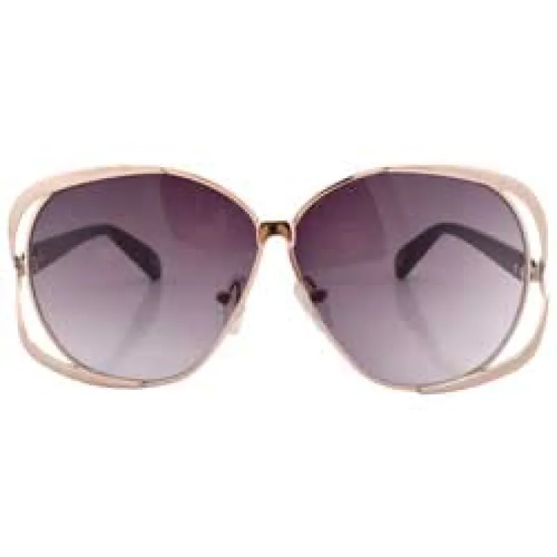 BIANCA Gold/Smoke Oversized Sunglasses sold by Giant Vintage
