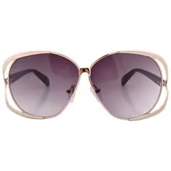BIANCA Gold/Smoke Oversized Sunglasses sold by Giant Vintage