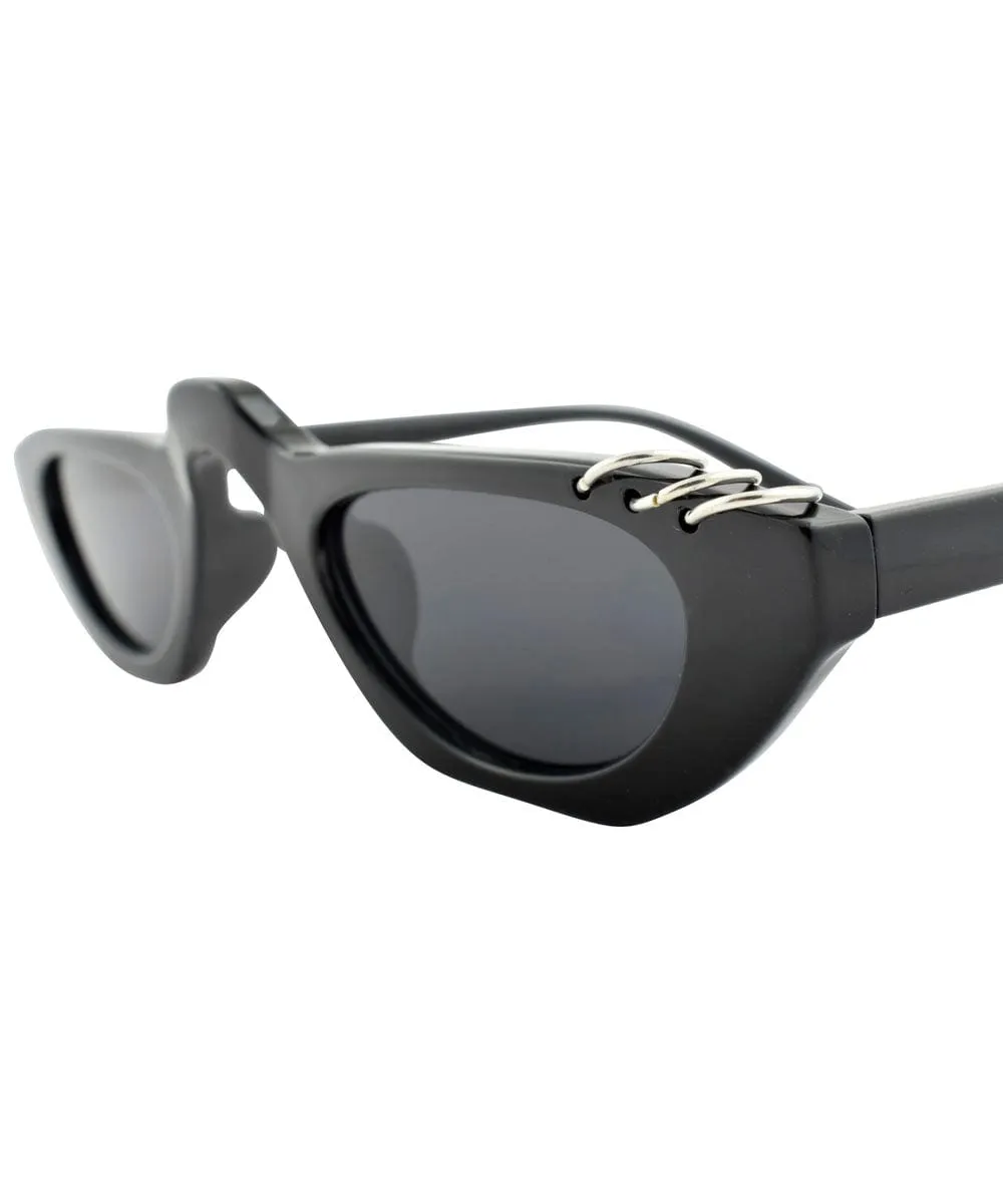 FARLEY Black Indie Sunglasses sold by Giant Vintage product image thumbnail 2