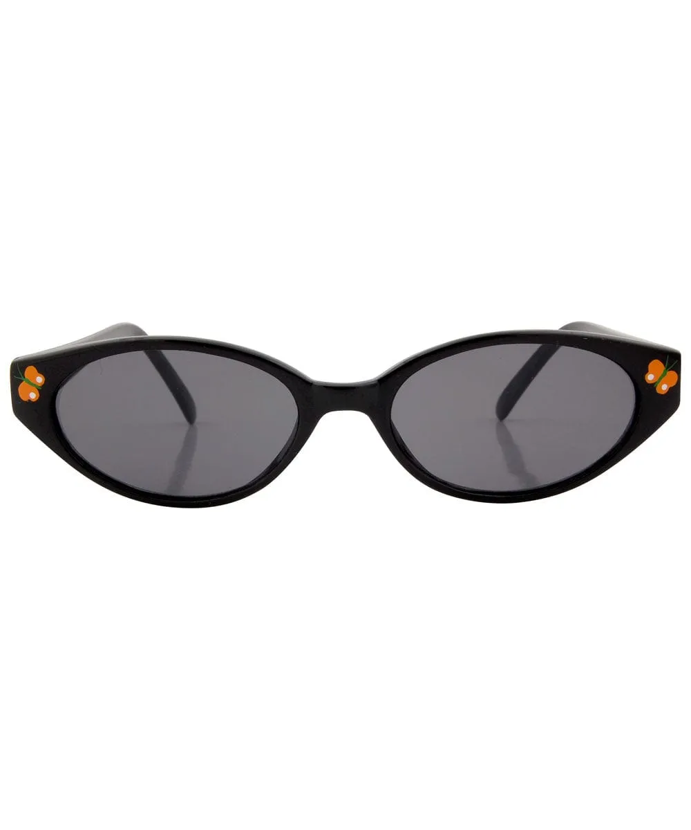 ADORBULOUS Black/Orange Cat-Eye Sunglasses sold by Giant Vintage product image thumbnail 3
