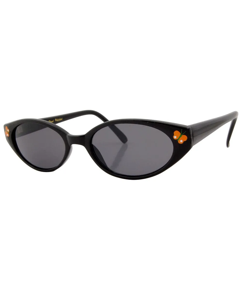 ADORBULOUS Black/Orange Cat-Eye Sunglasses sold by Giant Vintage product image thumbnail 2