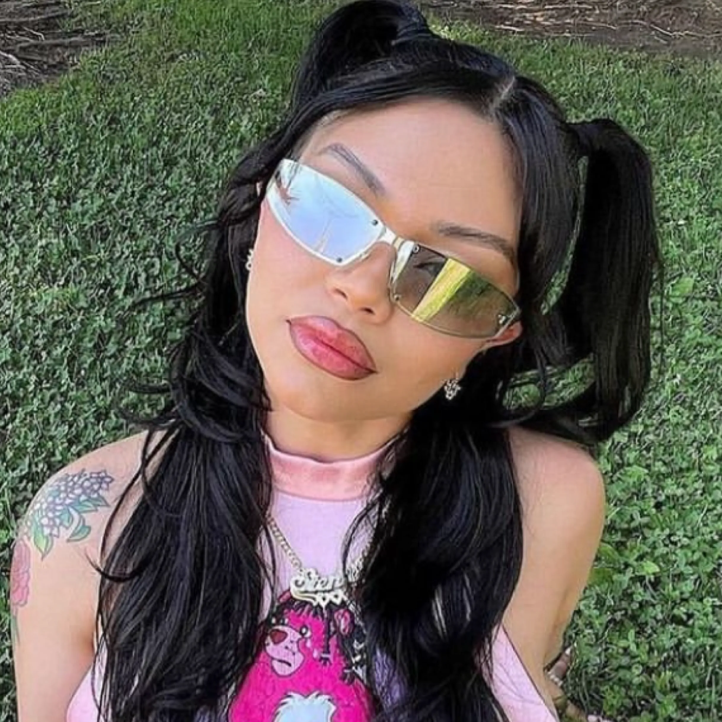 PAPYRUS Silver/Flash Sporty Wraparound Sunglasses sold by Giant Vintage product image thumbnail 4