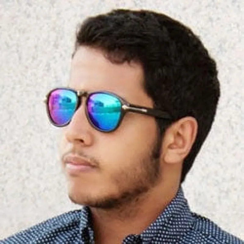 BILOXI Purple Aviator Sunglasses sold by Giant Vintage