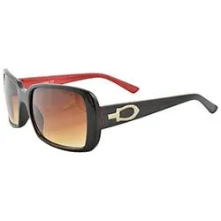 MIRANDA Black/Red Square Sunglasses sold by Giant Vintage