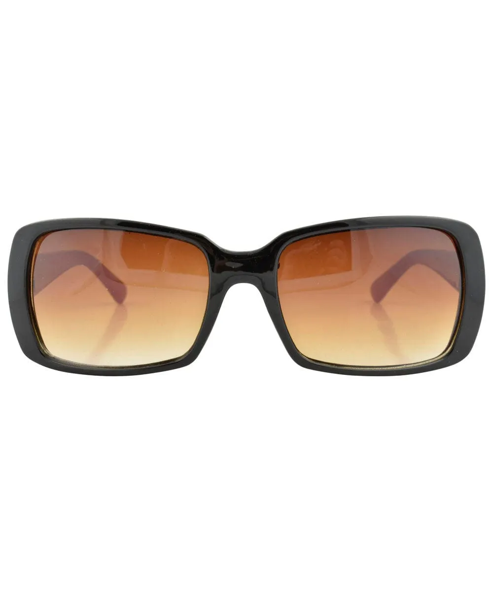 MIRANDA Black/Red Square Sunglasses sold by Giant Vintage product image thumbnail 2