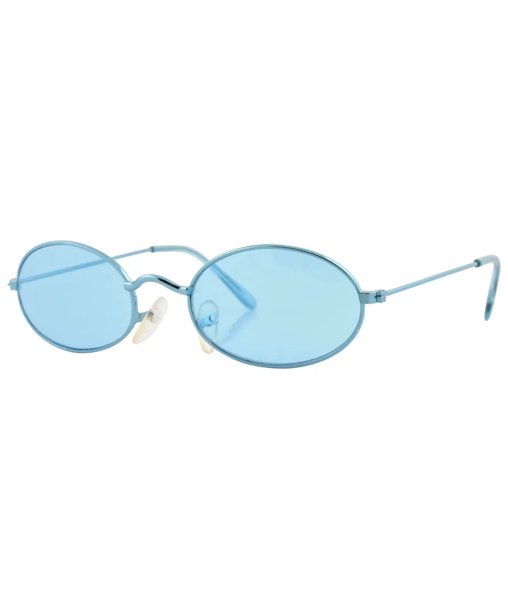 UPGRADE Blue/Blue Oval Sunglasses sold by Giant Vintage product image thumbnail 2