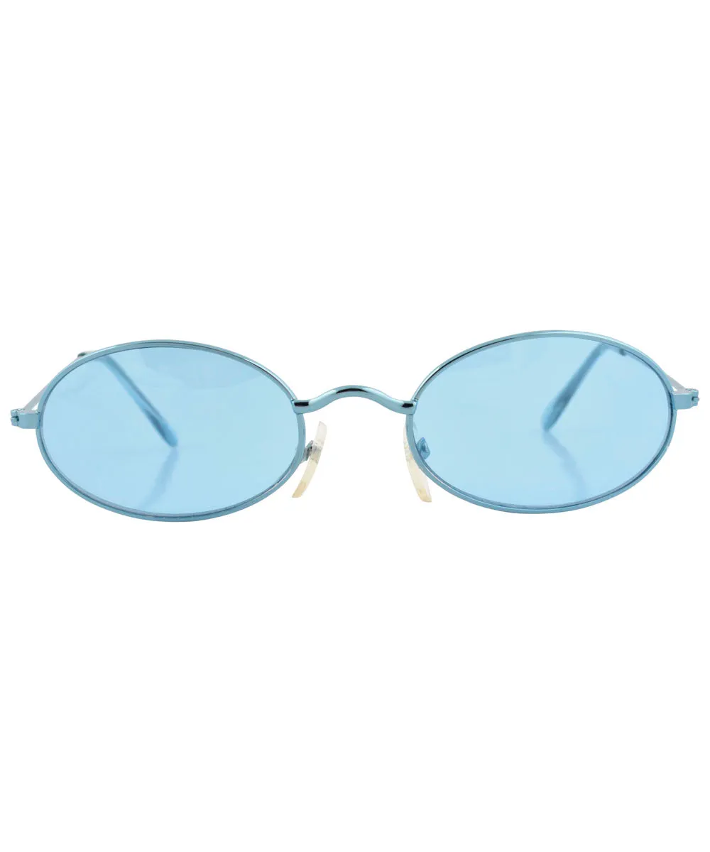 UPGRADE Blue/Blue Oval Sunglasses sold by Giant Vintage product image thumbnail 3