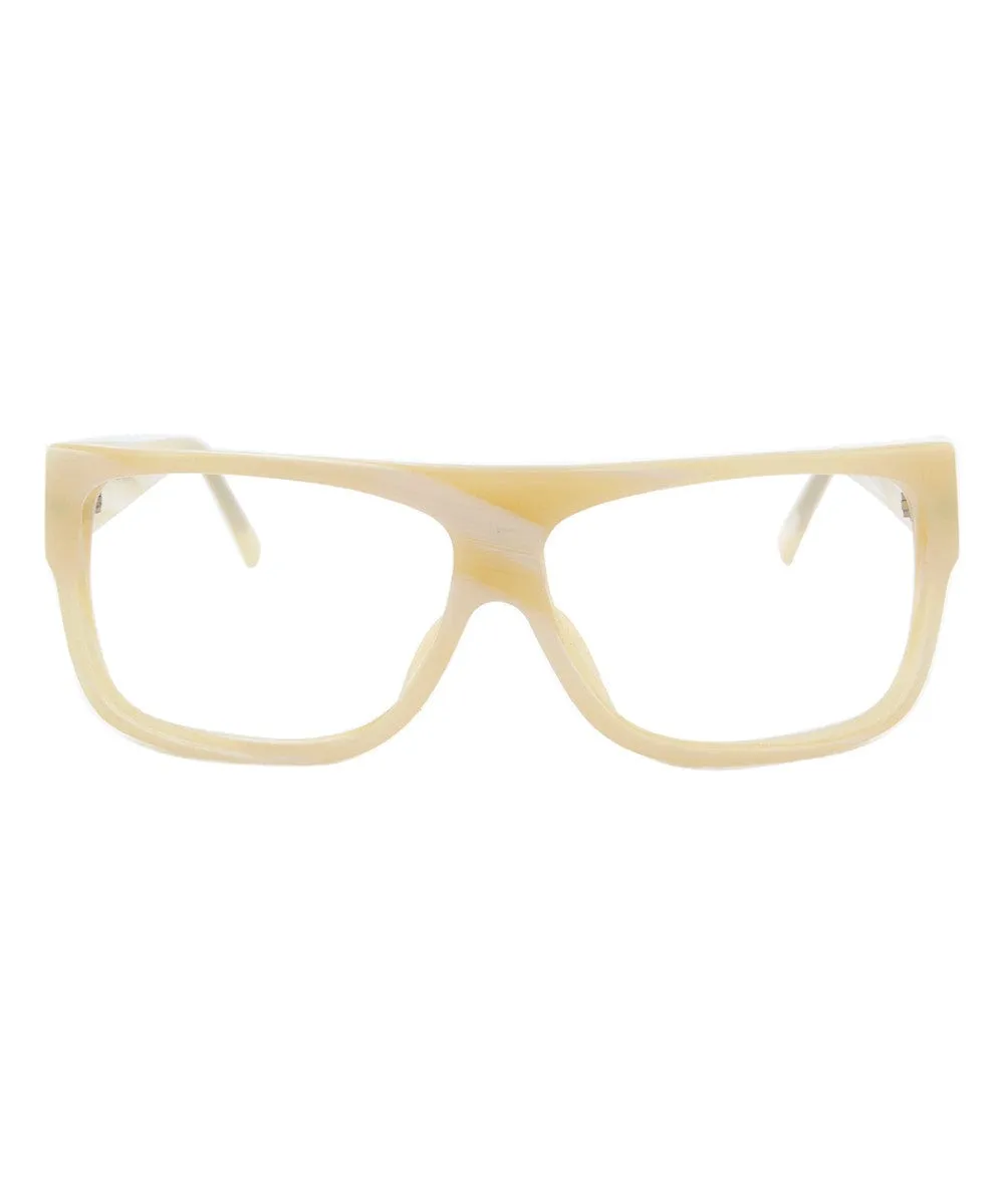 JACKSON Bone 80s Clear Glasses sold by Giant Vintage product image thumbnail 3