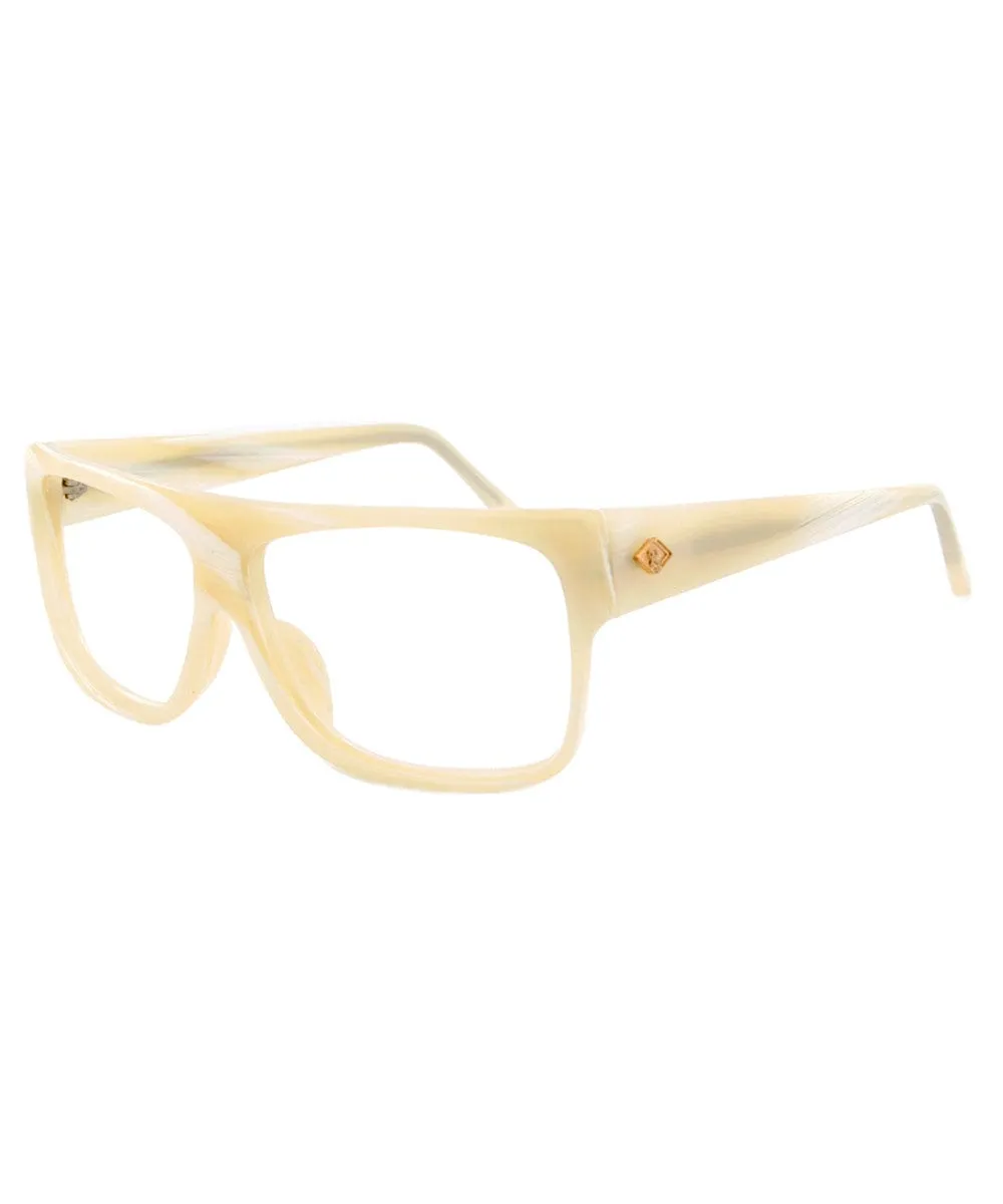 JACKSON Bone 80s Clear Glasses sold by Giant Vintage product image thumbnail 2