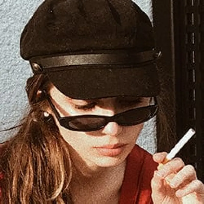QATS Black/SD Cat-Eye Sunglasses sold by Giant Vintage