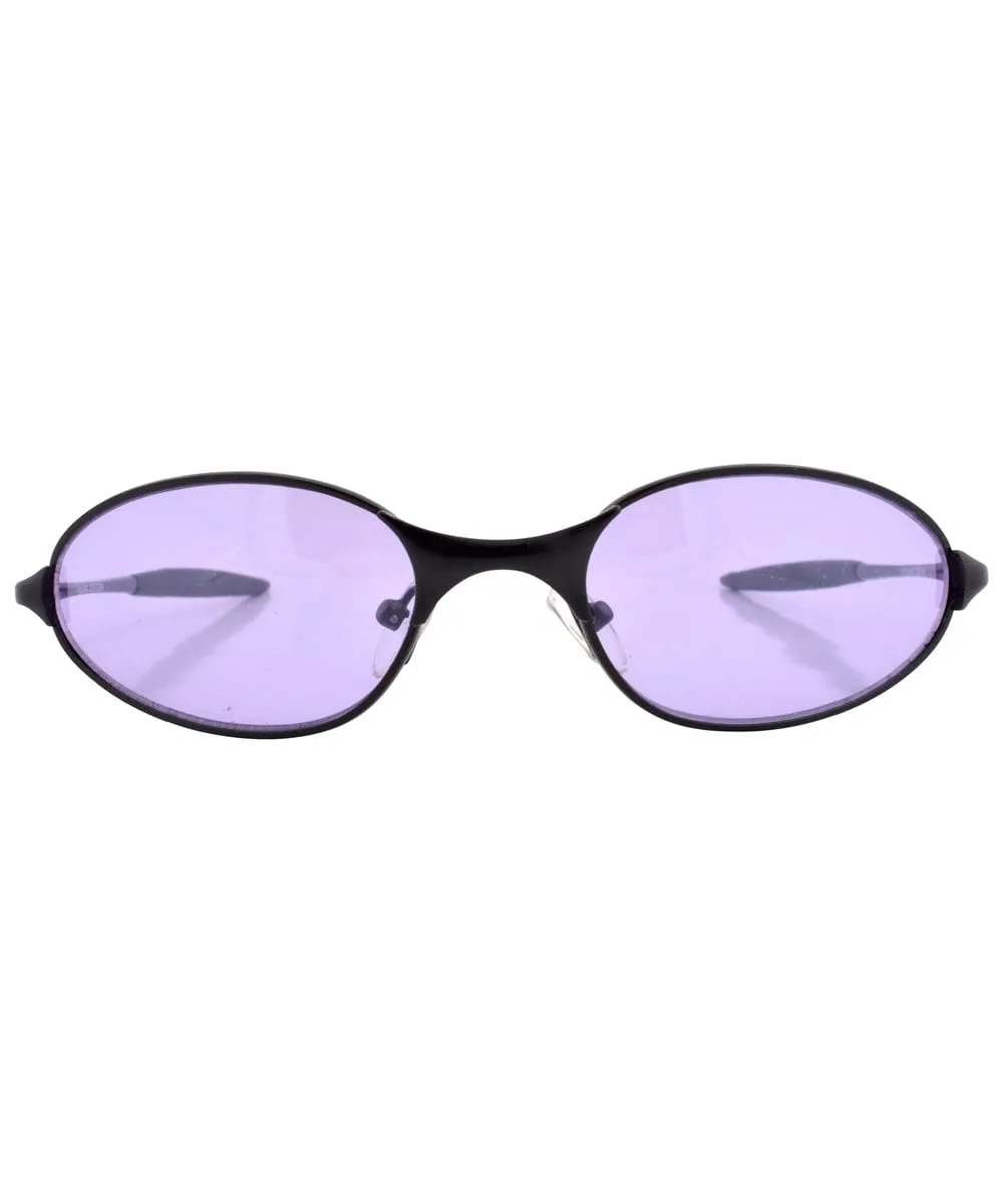 MIXED Purple/Black Oval Sunglasses sold by Giant Vintage product image thumbnail 3