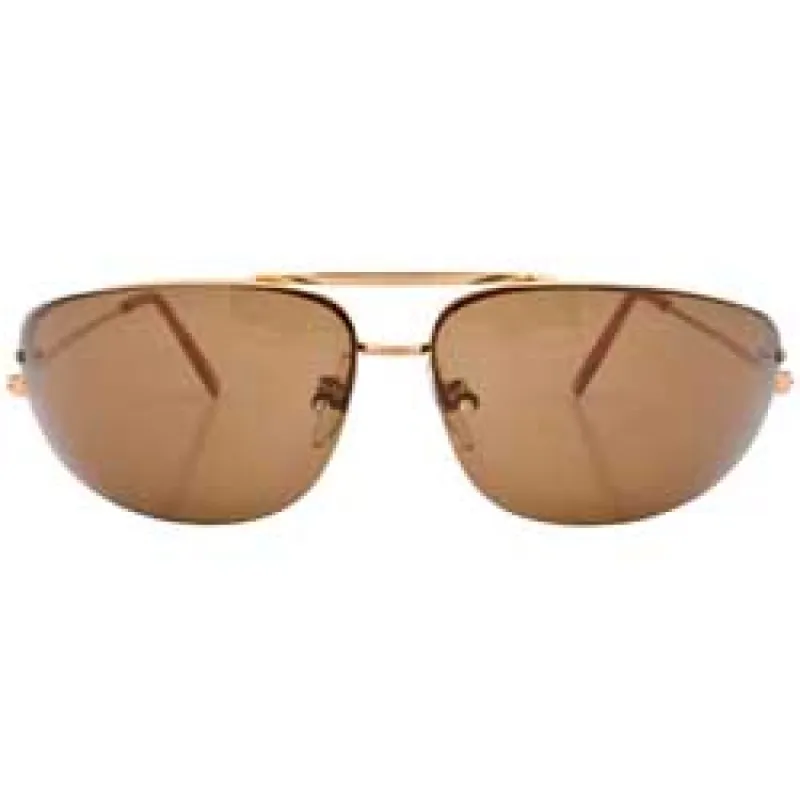 FLOAT Gold/ brown Aviator Sunglasses sold by Giant Vintage