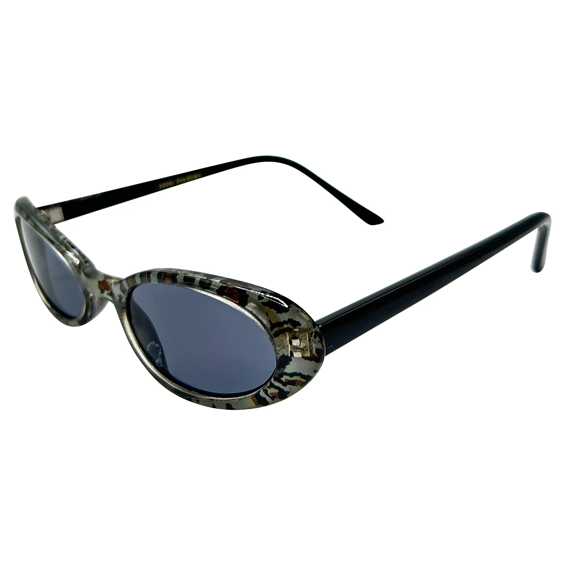 PANTHERESS Oval Panther-Print 90s Sunglasses sold by Giant Vintage product image thumbnail 5