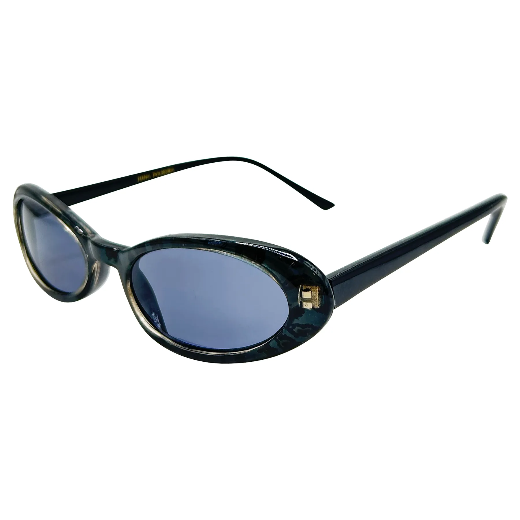 PANTHERESS Oval Panther-Print 90s Sunglasses sold by Giant Vintage product image thumbnail 2