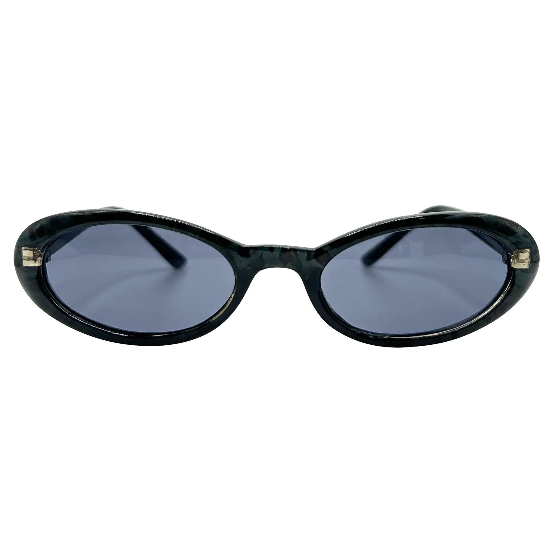 PANTHERESS Oval Panther-Print 90s Sunglasses sold by Giant Vintage