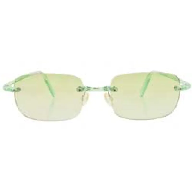 TAFFY Green Rimless Sunglasses sold by Giant Vintage