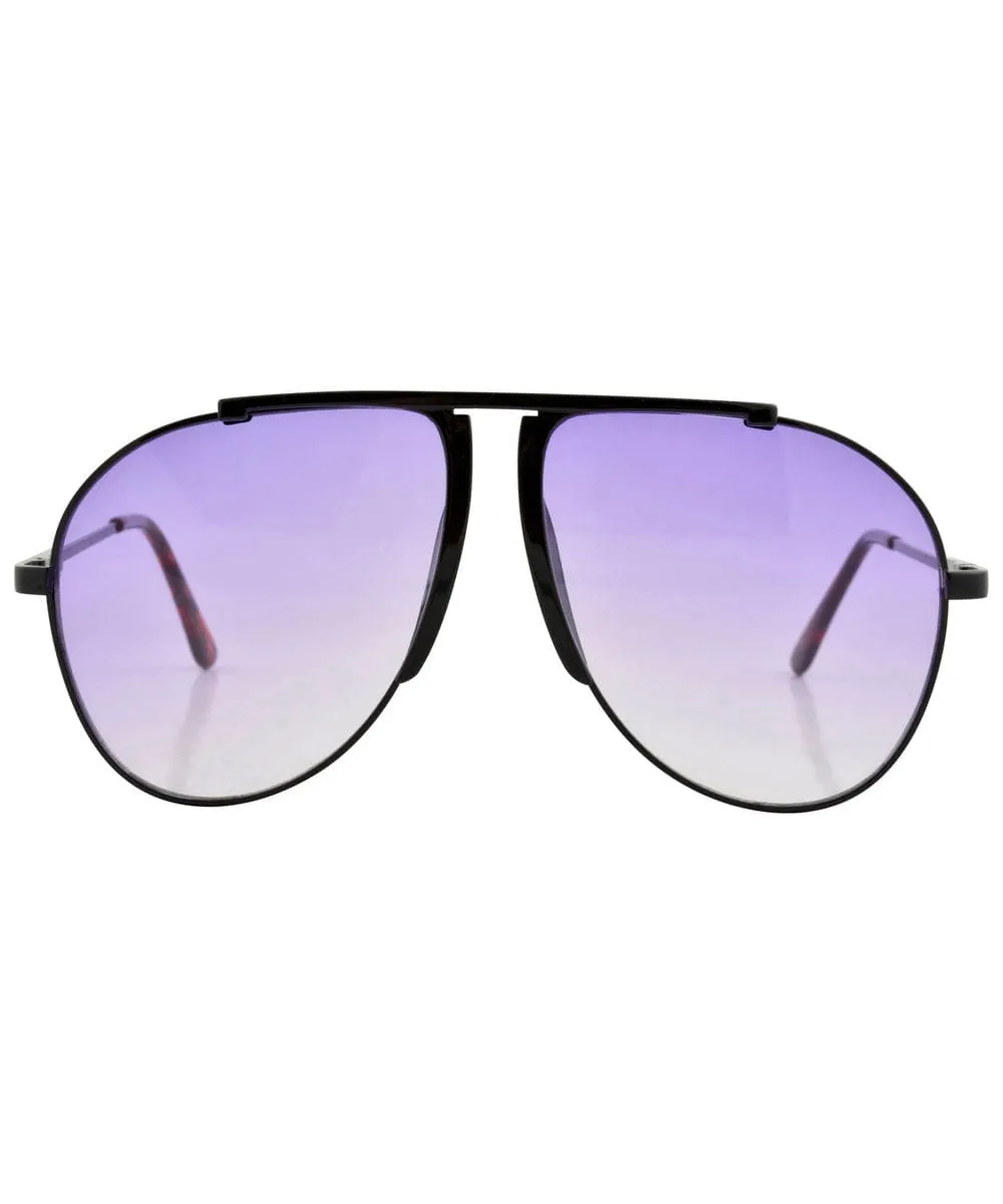 ROLLER Purple Aviator Sunglasses sold by Giant Vintage product image thumbnail 3